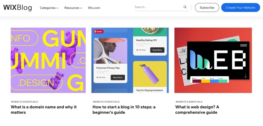 Wix blog 