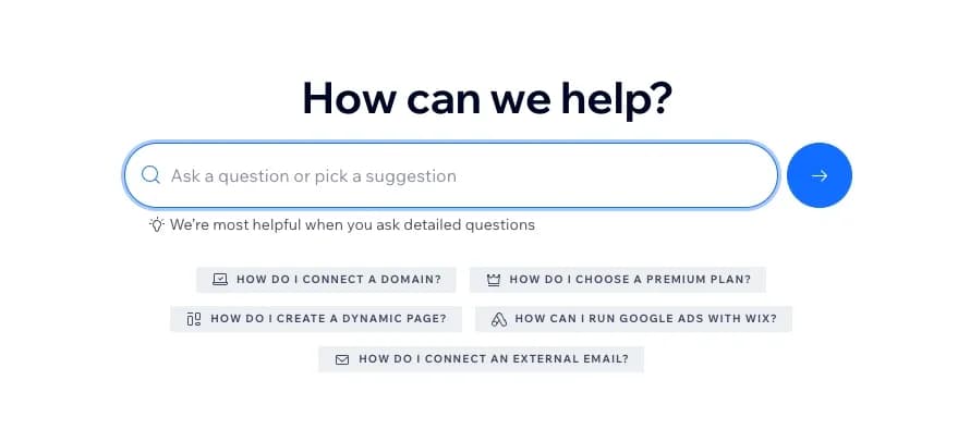 Wix ecommerce help center