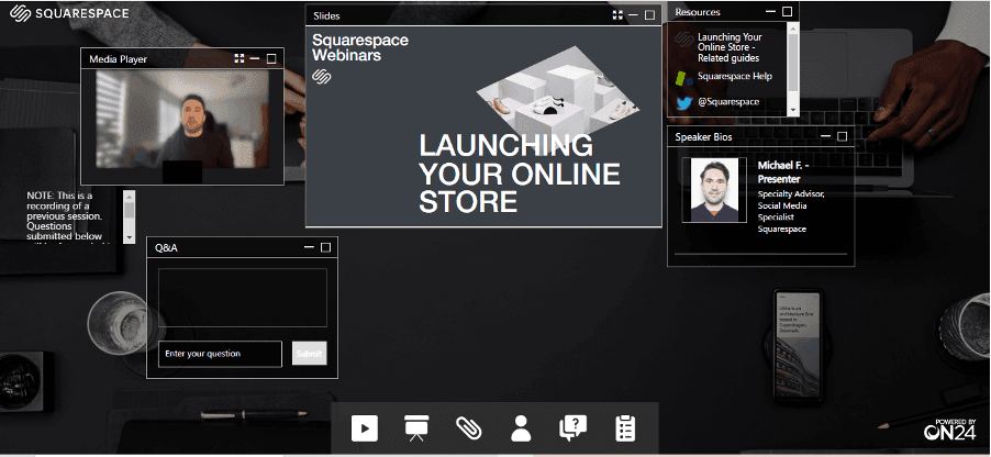 Squarespace on-demand webinars