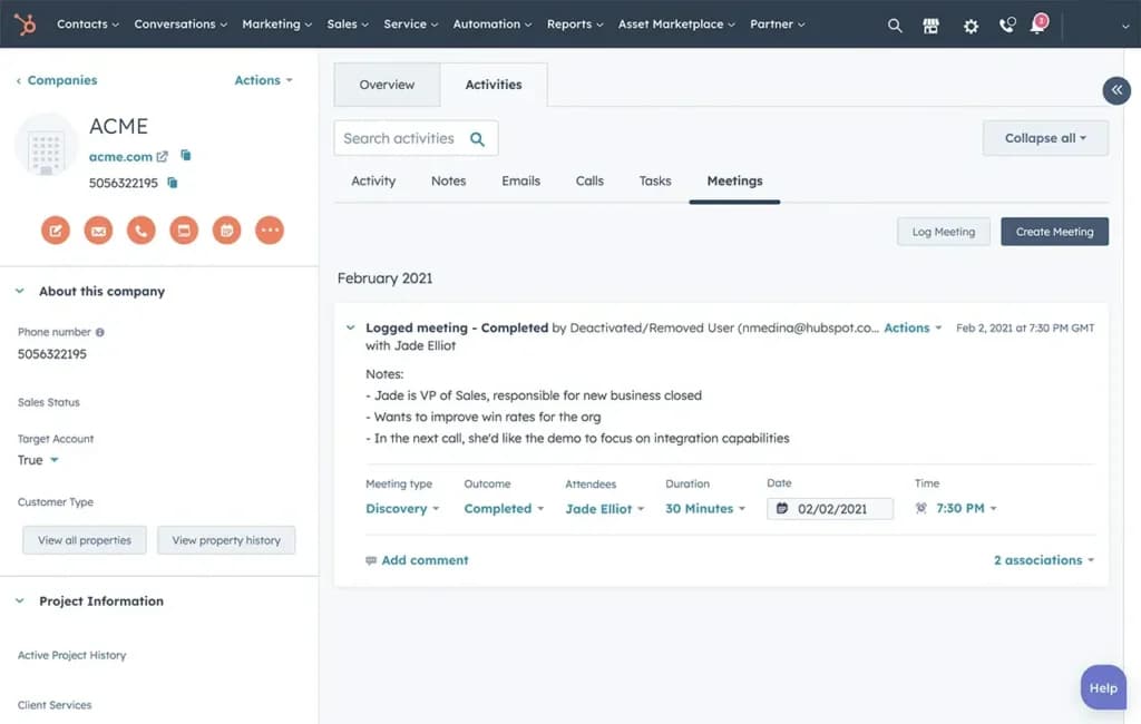 Hubspot Meeting Scheduling