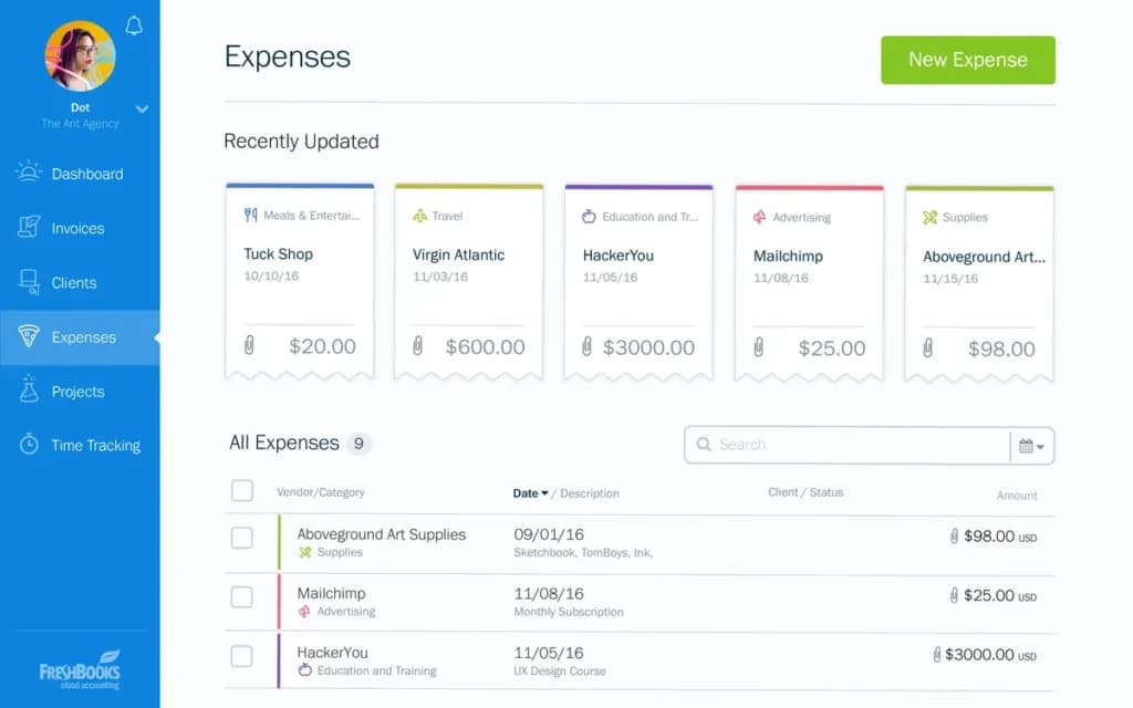 Freshbooks General Features