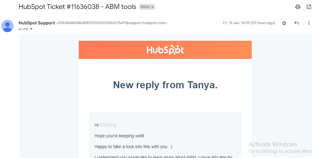 hubspot crm email support