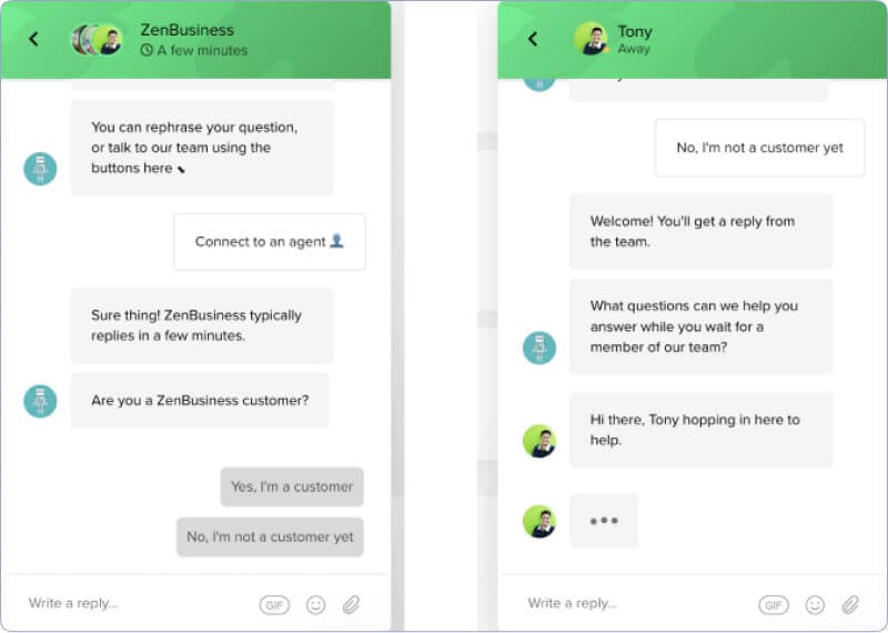 livechat bot conversation