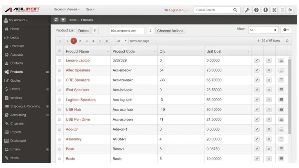 Agiliron Inventory Management