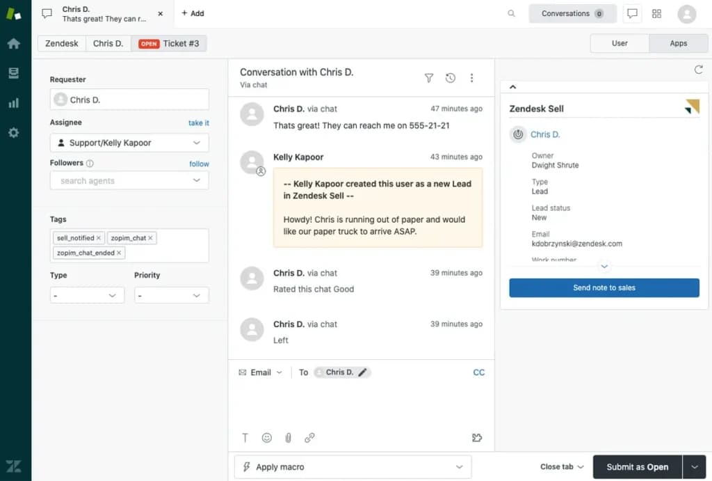 ZendeskContact Management