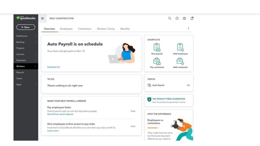 QuickBooks Auto payroll