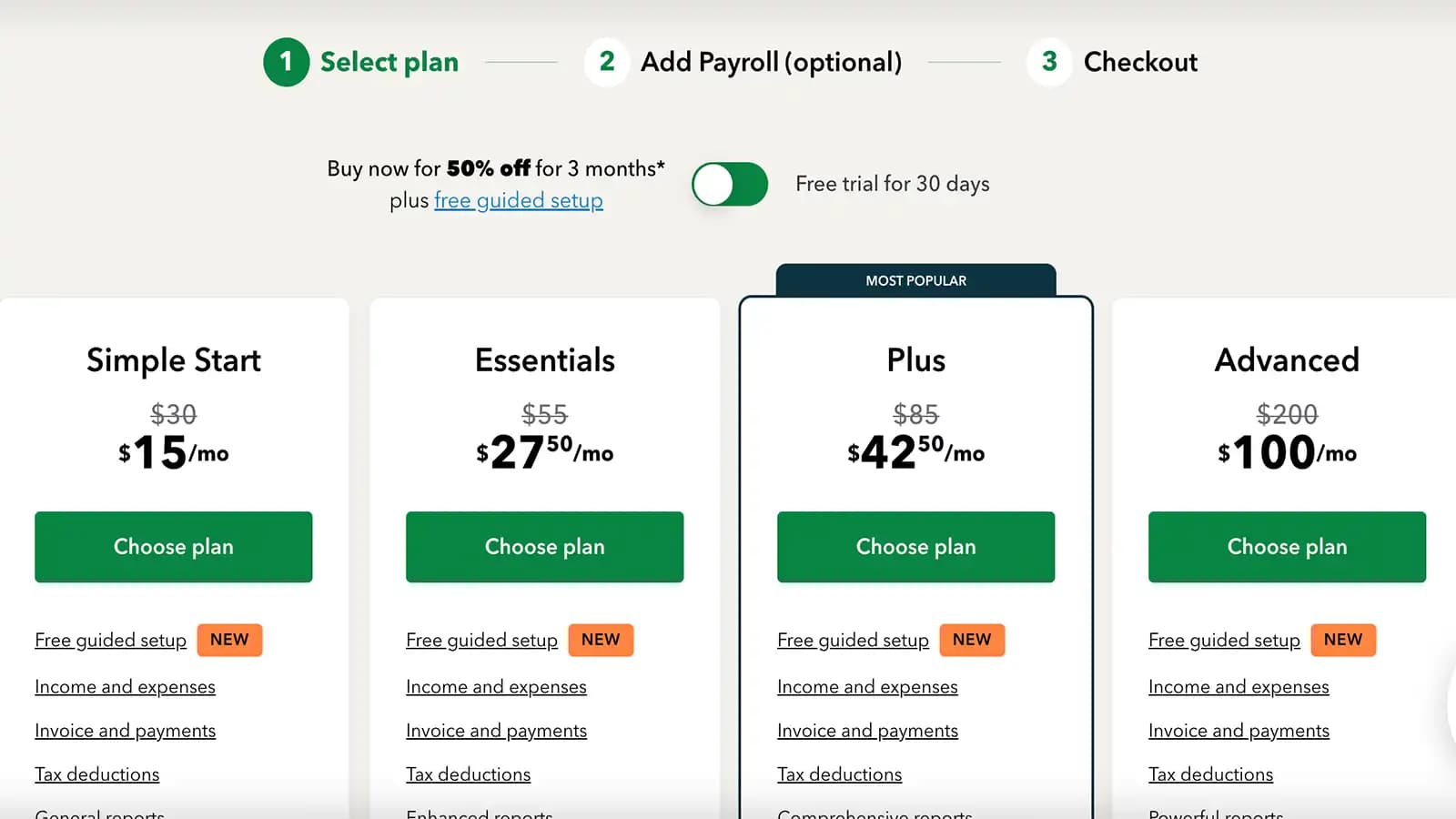 Choose Subscription Plan