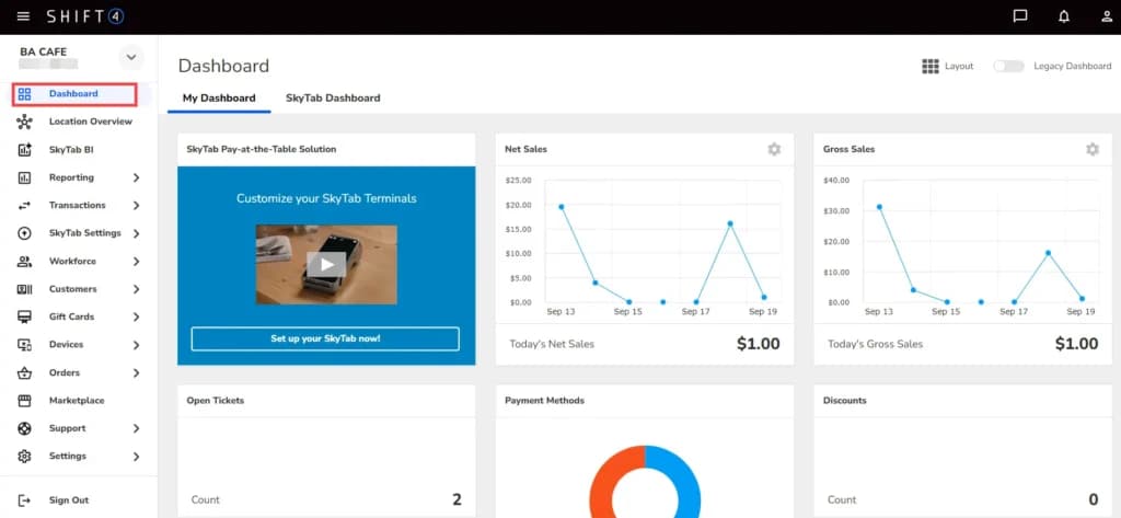 skytab dashboard