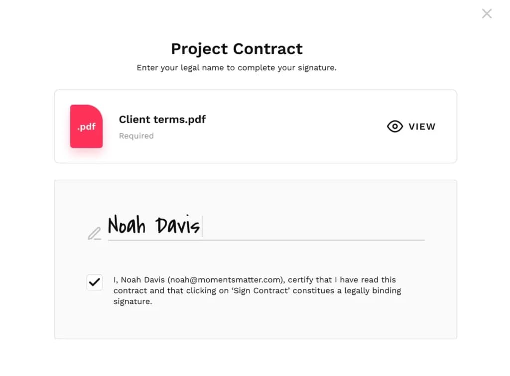 Bloom Contract Signing