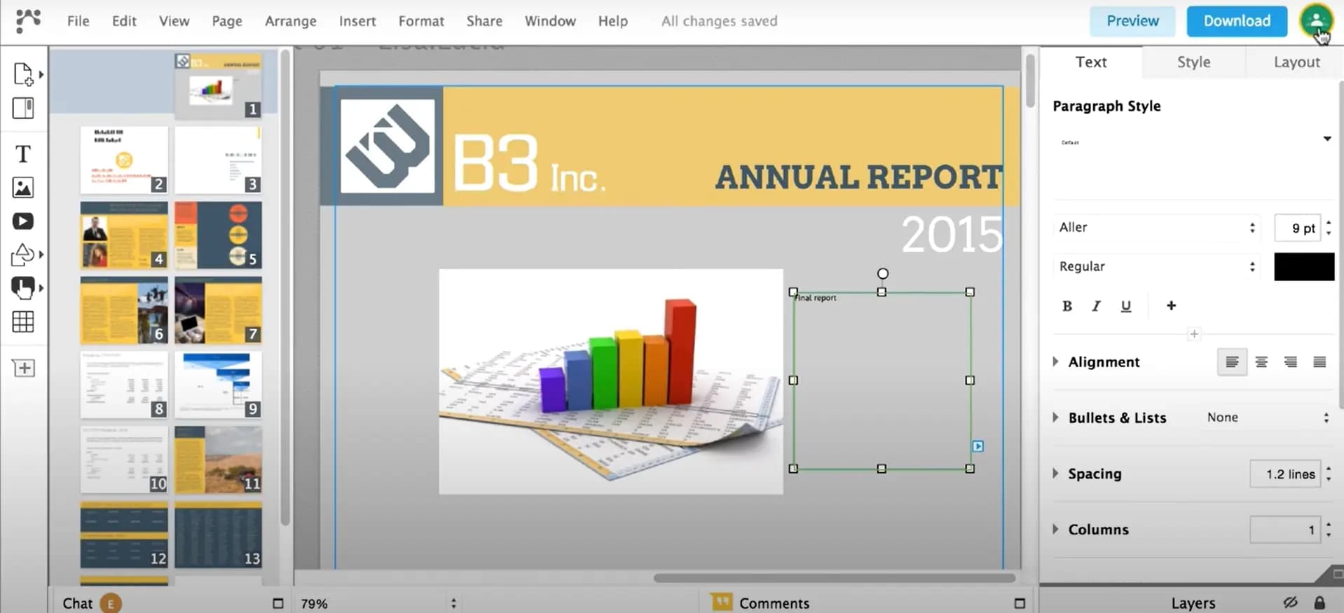 Lucidpress graphic design tool