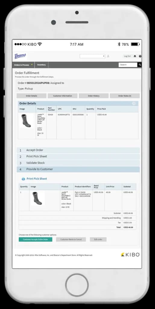 kibo pay ecommerce mobile