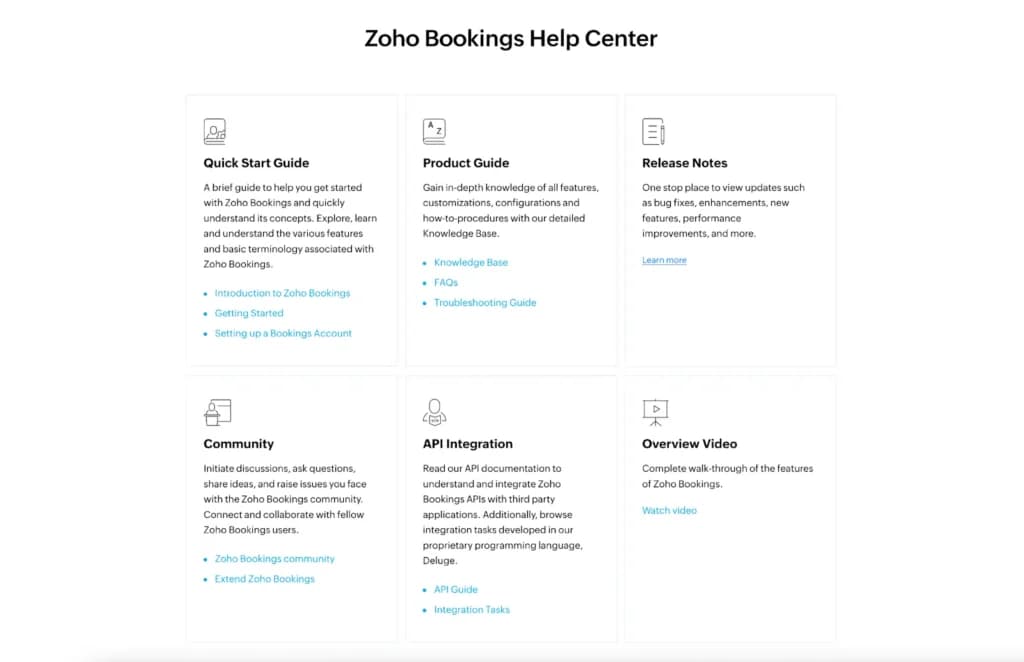 zoho help center