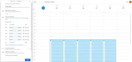 Google Calendar Scheduling tool