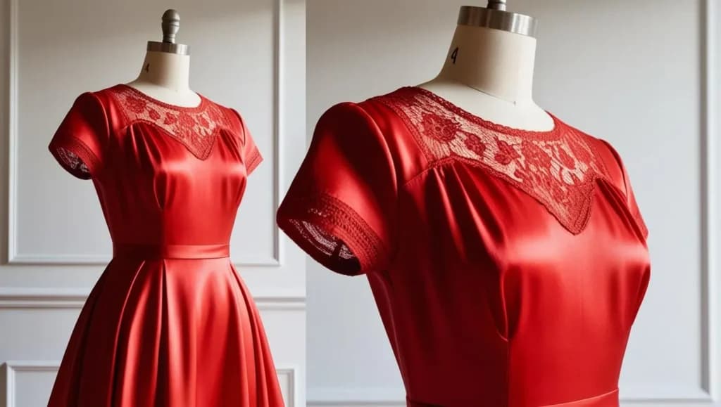 red dress
