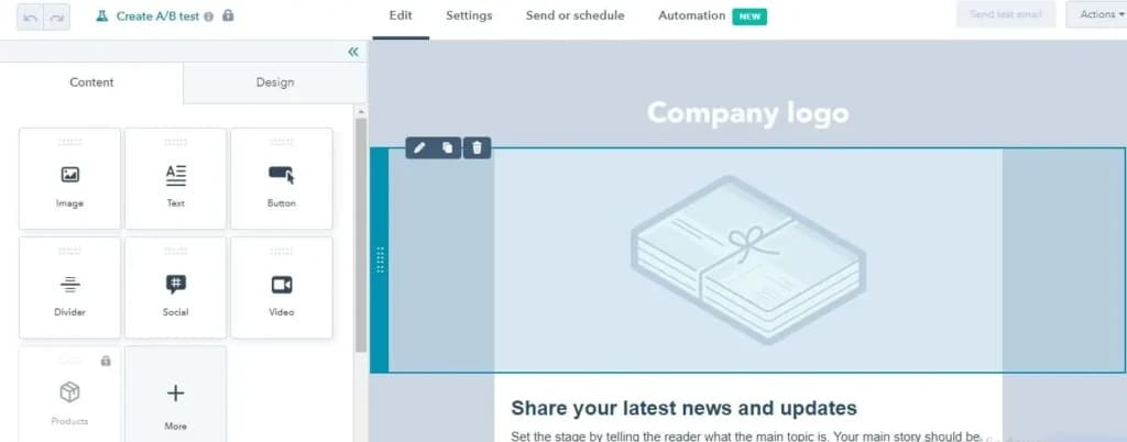HubSpot email marketing