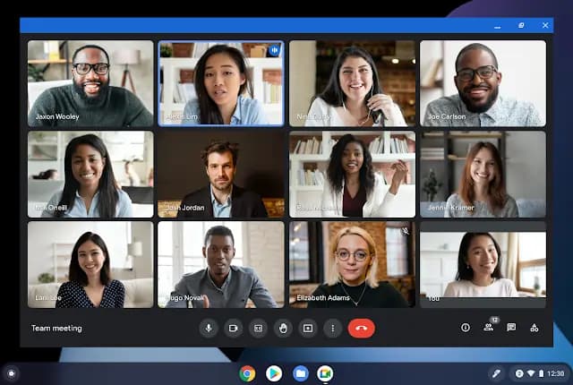 Google Meet screen