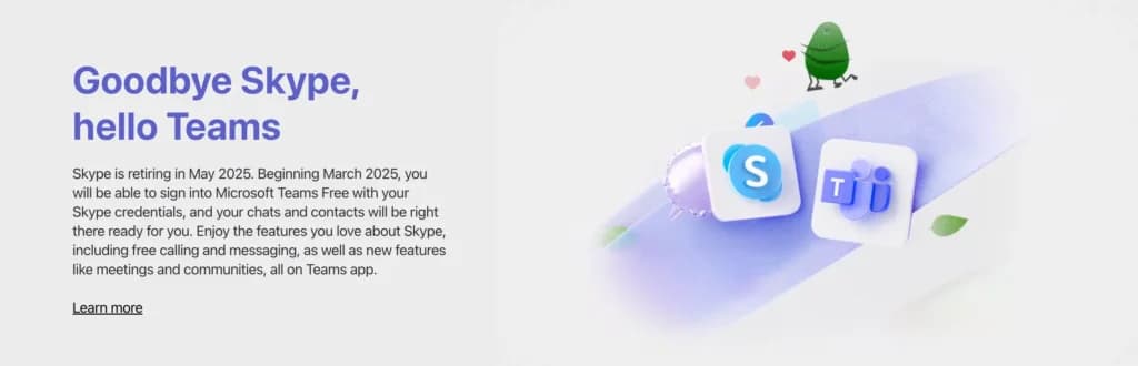 skype shutting down