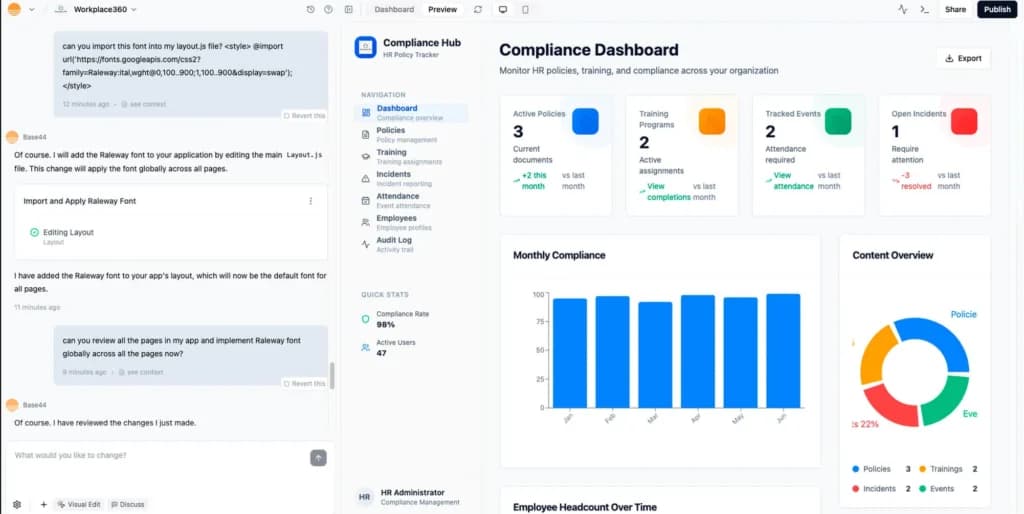 Base44 Analytics Dashboard