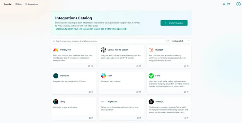 Base44 Integrations Management