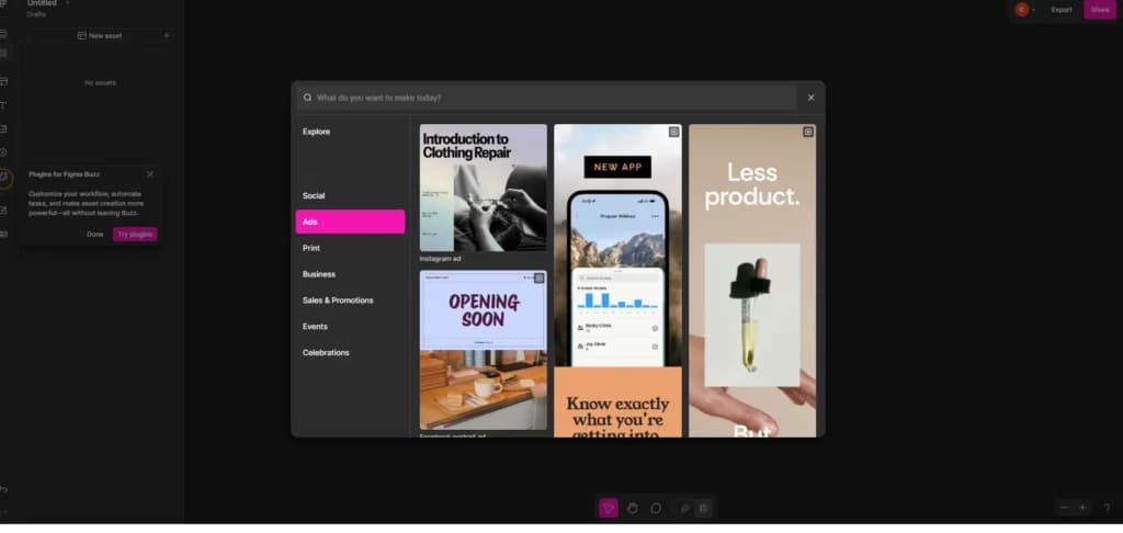 figma buzz templates