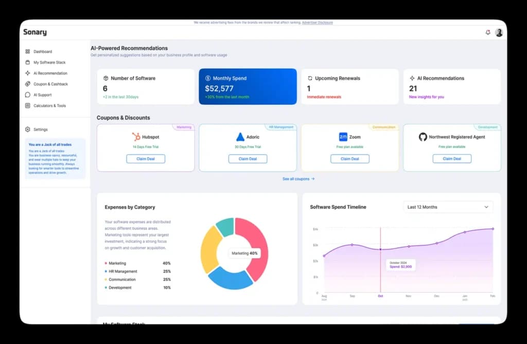 Booster dashboard