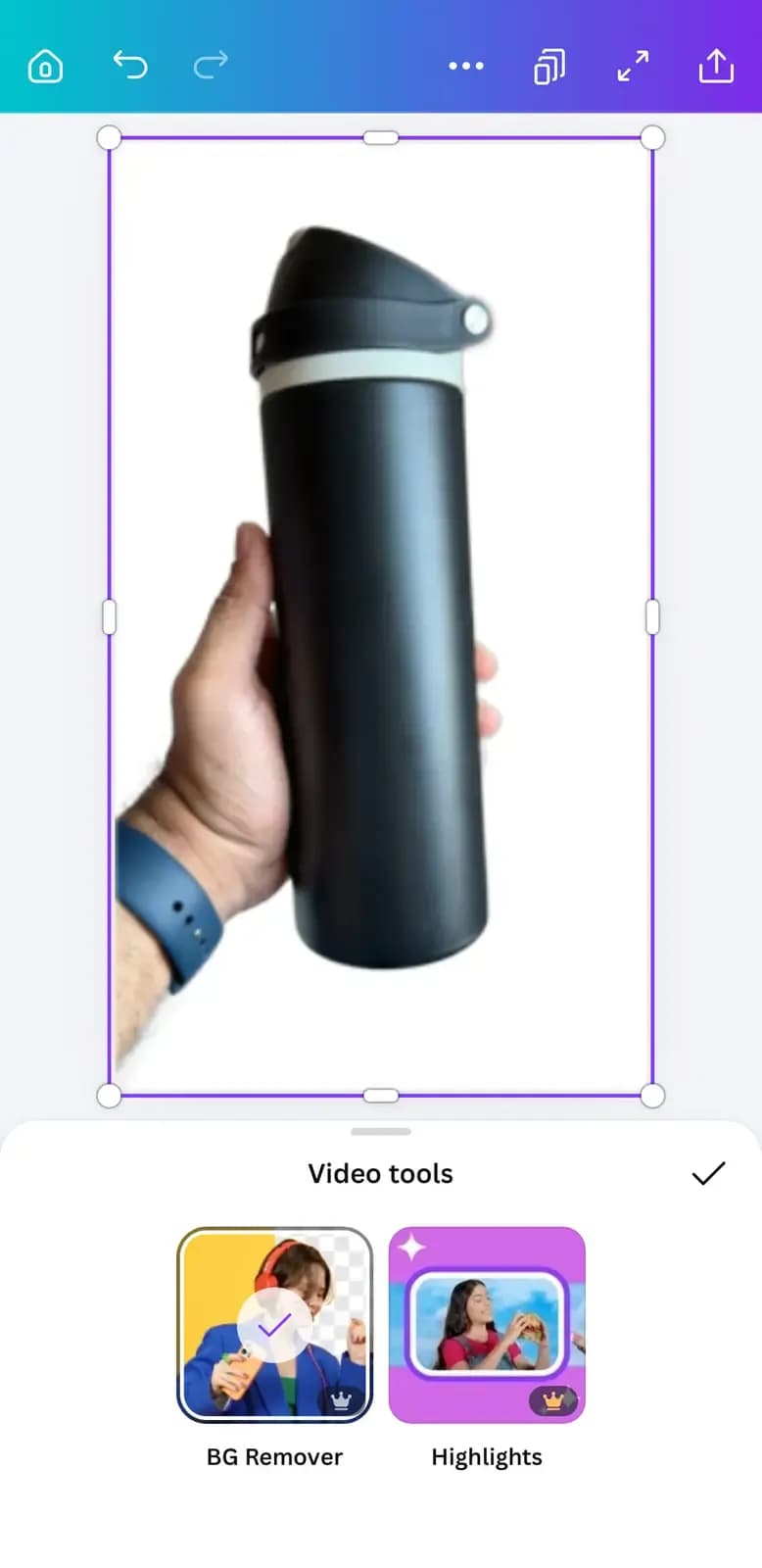 Canva video BGremover iOS