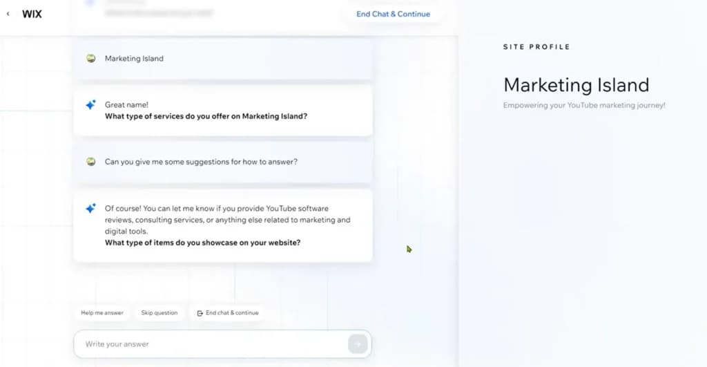 wix AI website builder