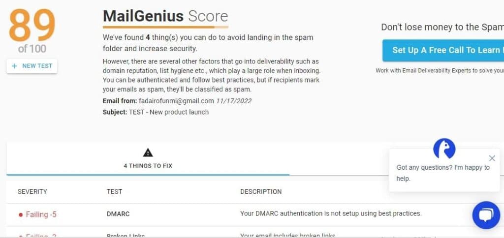 Sendinblue deliverability report