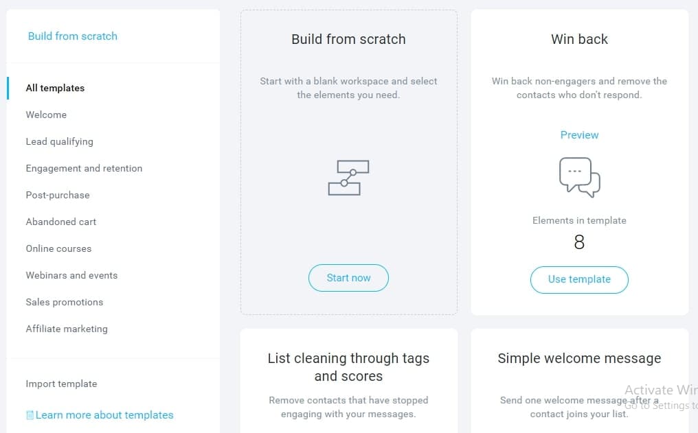 GetResponse email automation