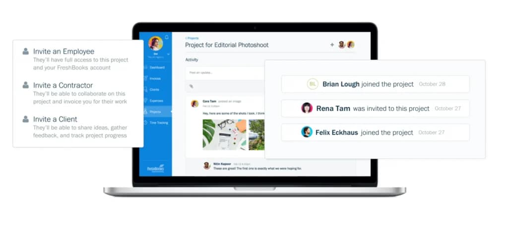 Freshbooks task assigning