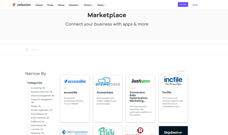Volusion App Marketplace