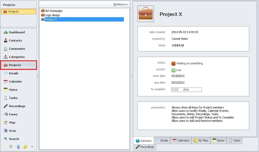 Infoflo crm project management