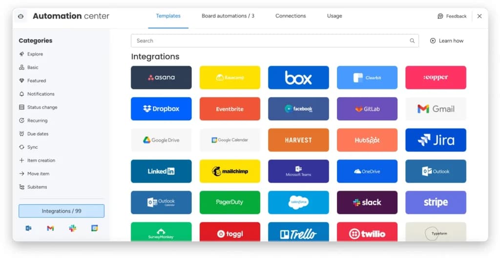 Monday CRM Integrations