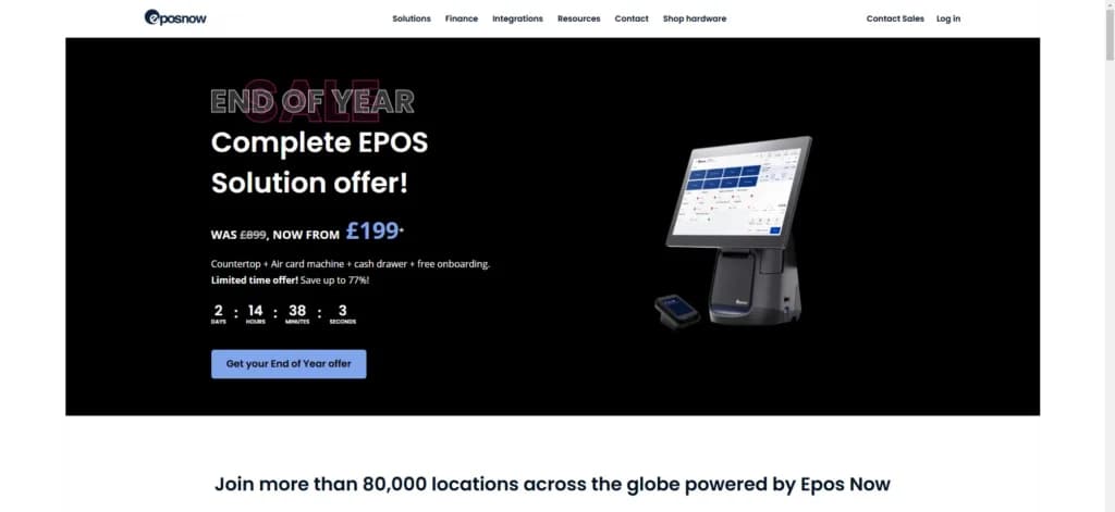 Epos Now Homepage