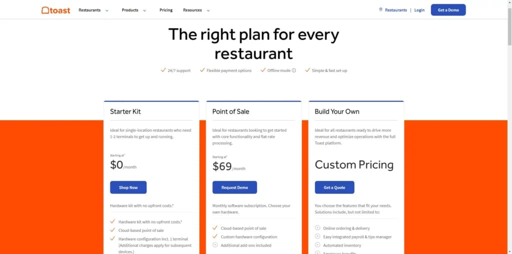Toast Plan and Price