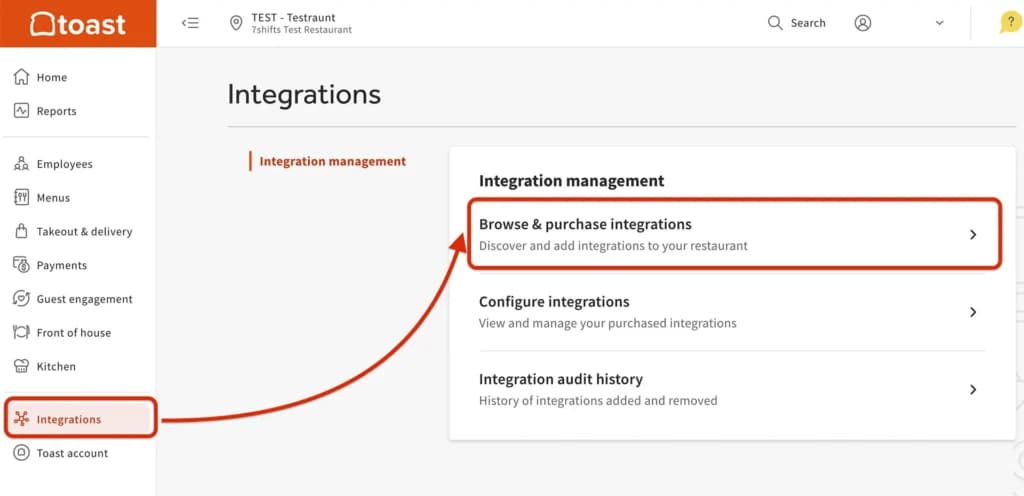 Toast Integrations & Add-Ons