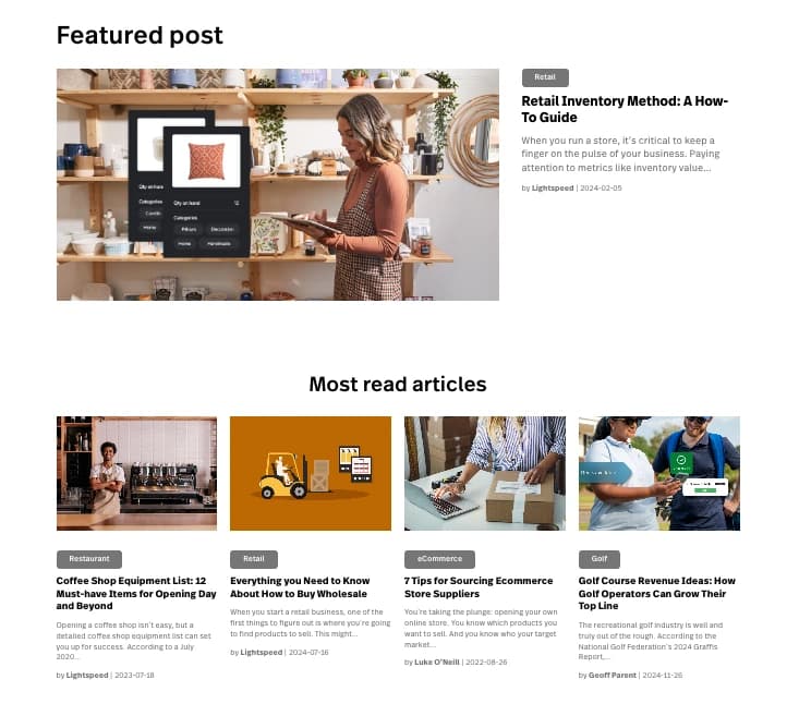Lightspeed blog