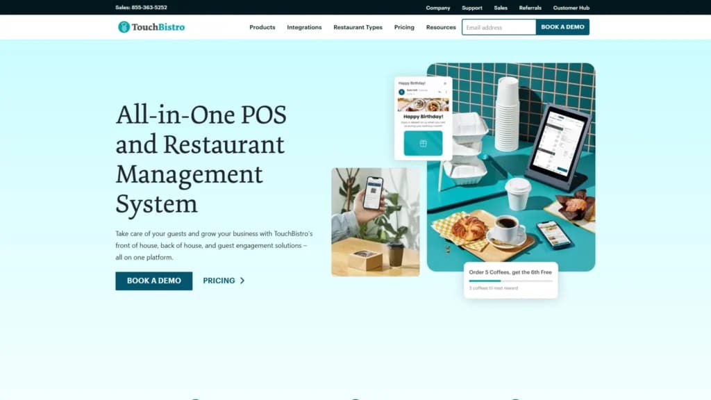 TouchBistro Homepage
