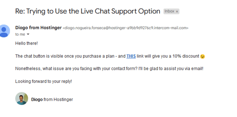 Zyro Email Support