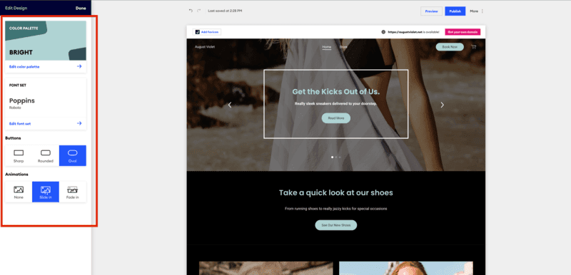 Jimdo universal website design