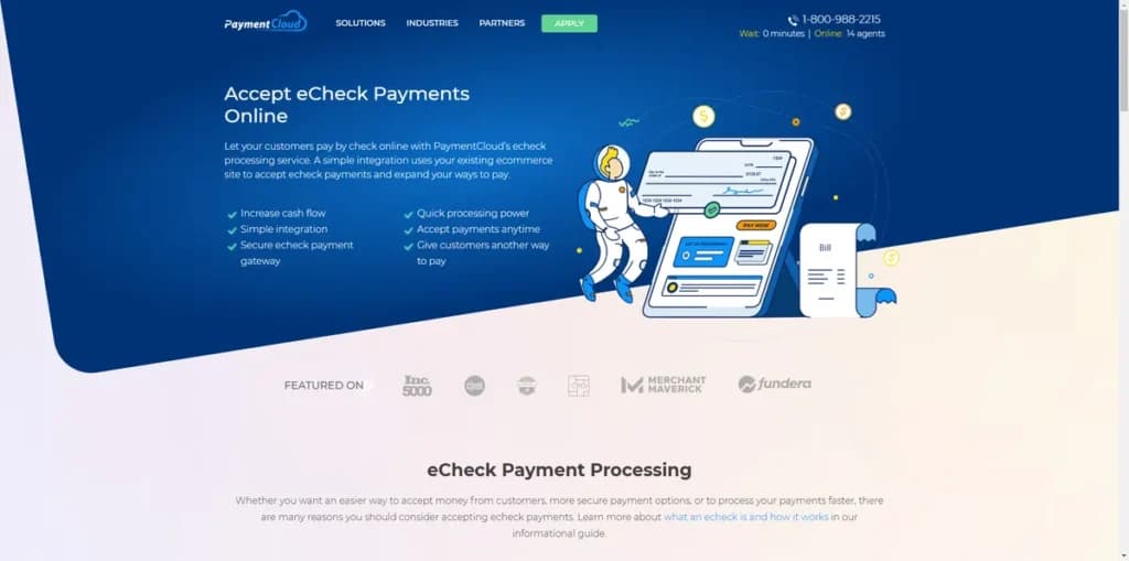paymentcloud ACH and Electronic Check Processing