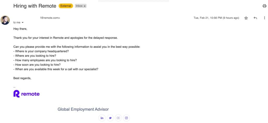remote Email support