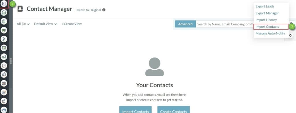 SharpSpring contact import