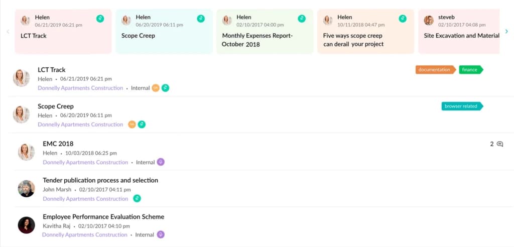 Zoho projects Collaboration & Team Communication