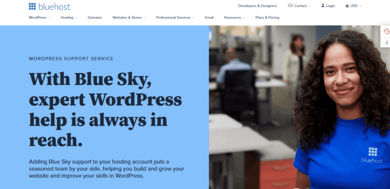 Blue Sky - Bluehost Website Builder