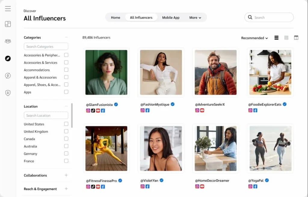 Features - Browse Partners