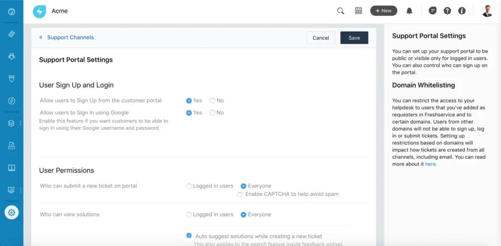 Freshservice Customer Support