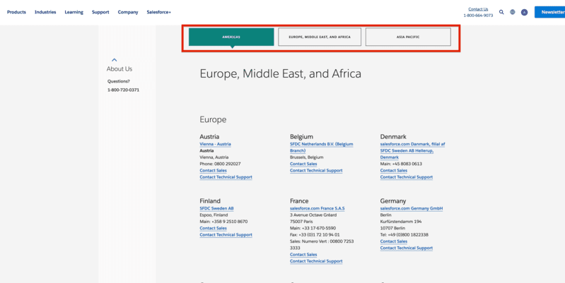 Salesforce phone lines