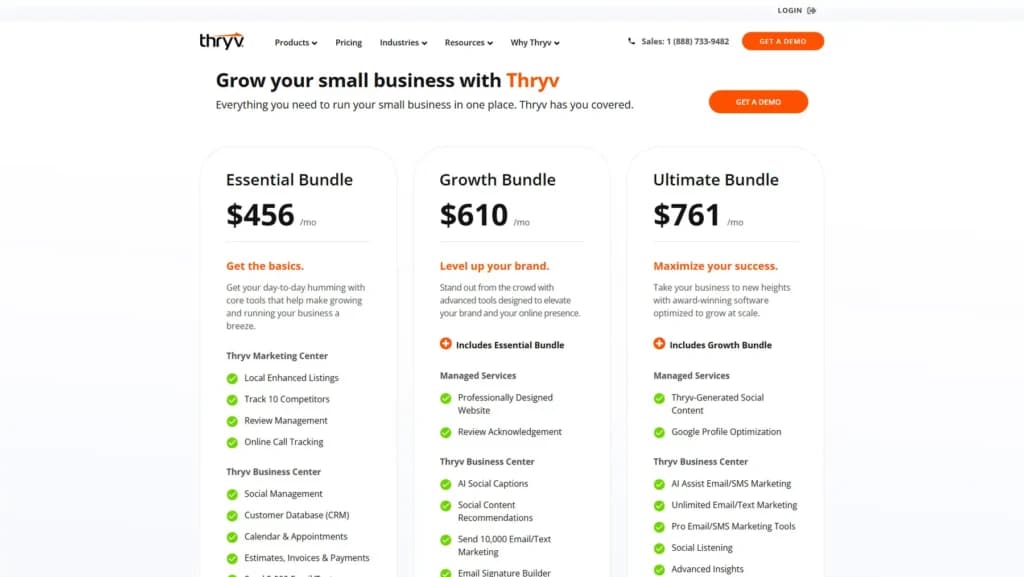 thryv Pricing 2