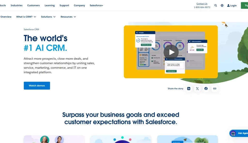 salesforce Homepages